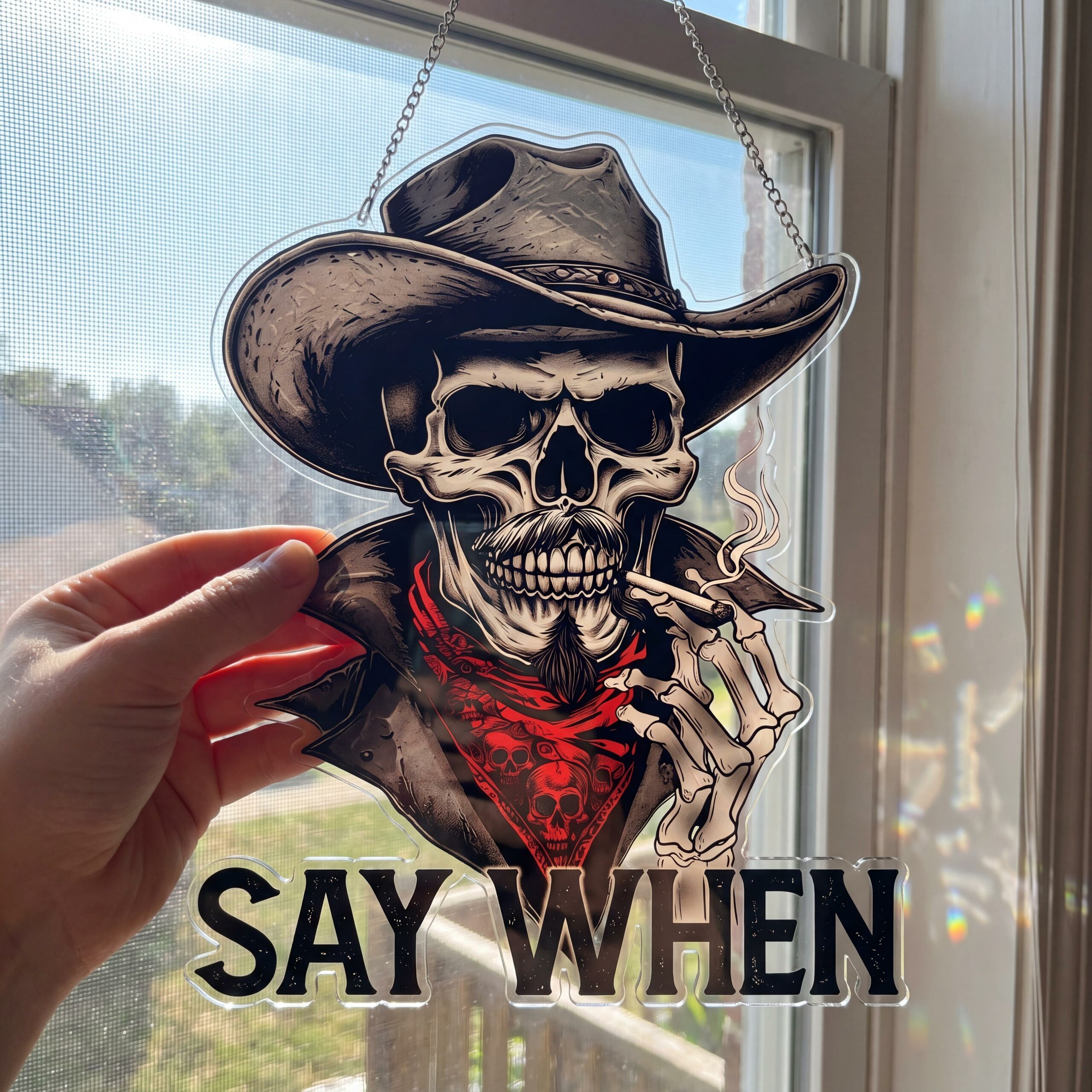 Vintage Doc Holliday Acrylic Suncatcher Ornaments, Tombstone Tribute Window Hanging Suncatcher Ornaments, Movie Merch, Fan Gift Vintage Doc Holliday Acrylic Suncatcher Ornaments, Tombstone Tribute Window Hanging Suncatcher Ornaments, Movie Merch, Fan Gift