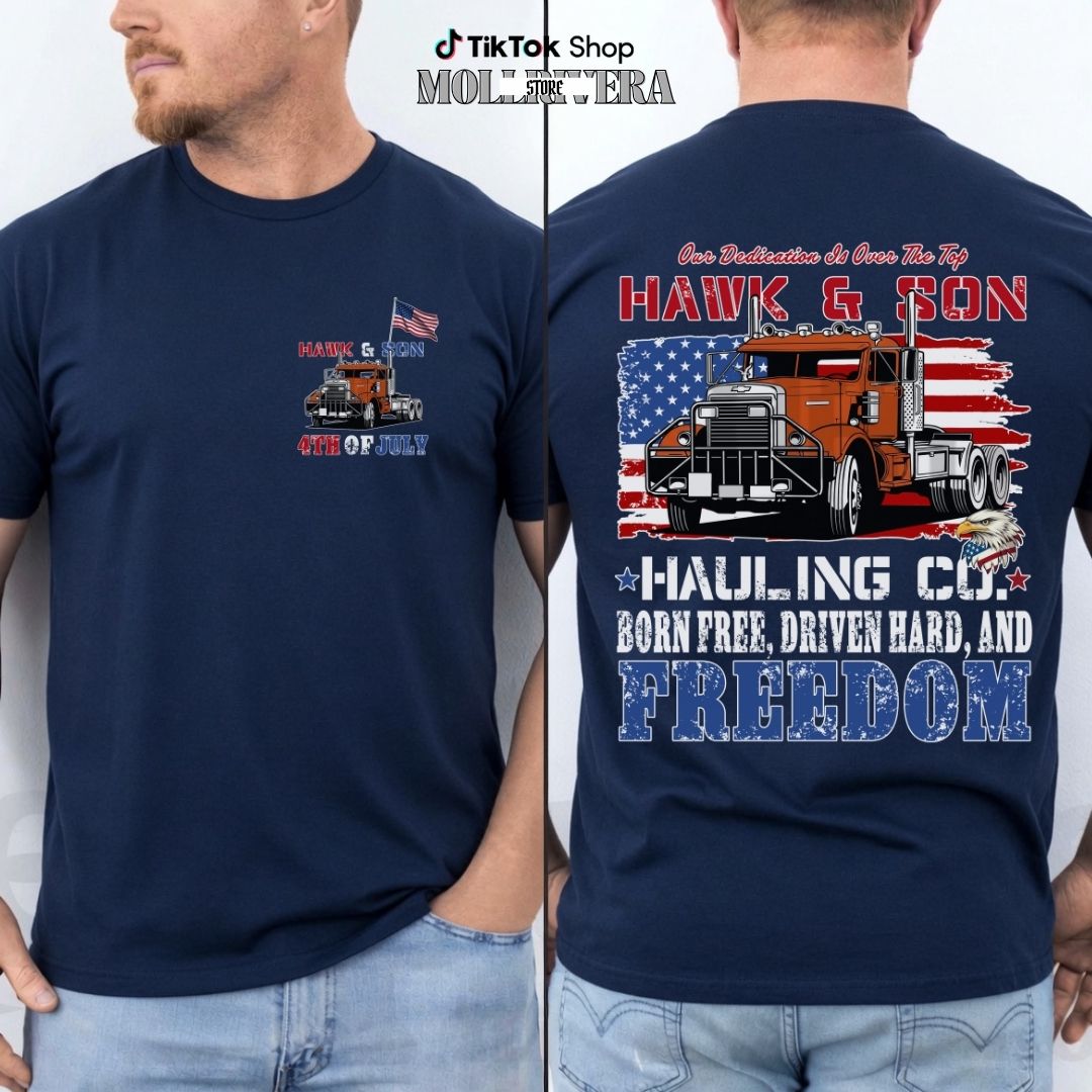 Over The Top Trucker Happy 4th Of July Shirt Over The Top Trucker Happy 4th Of July Shirt
