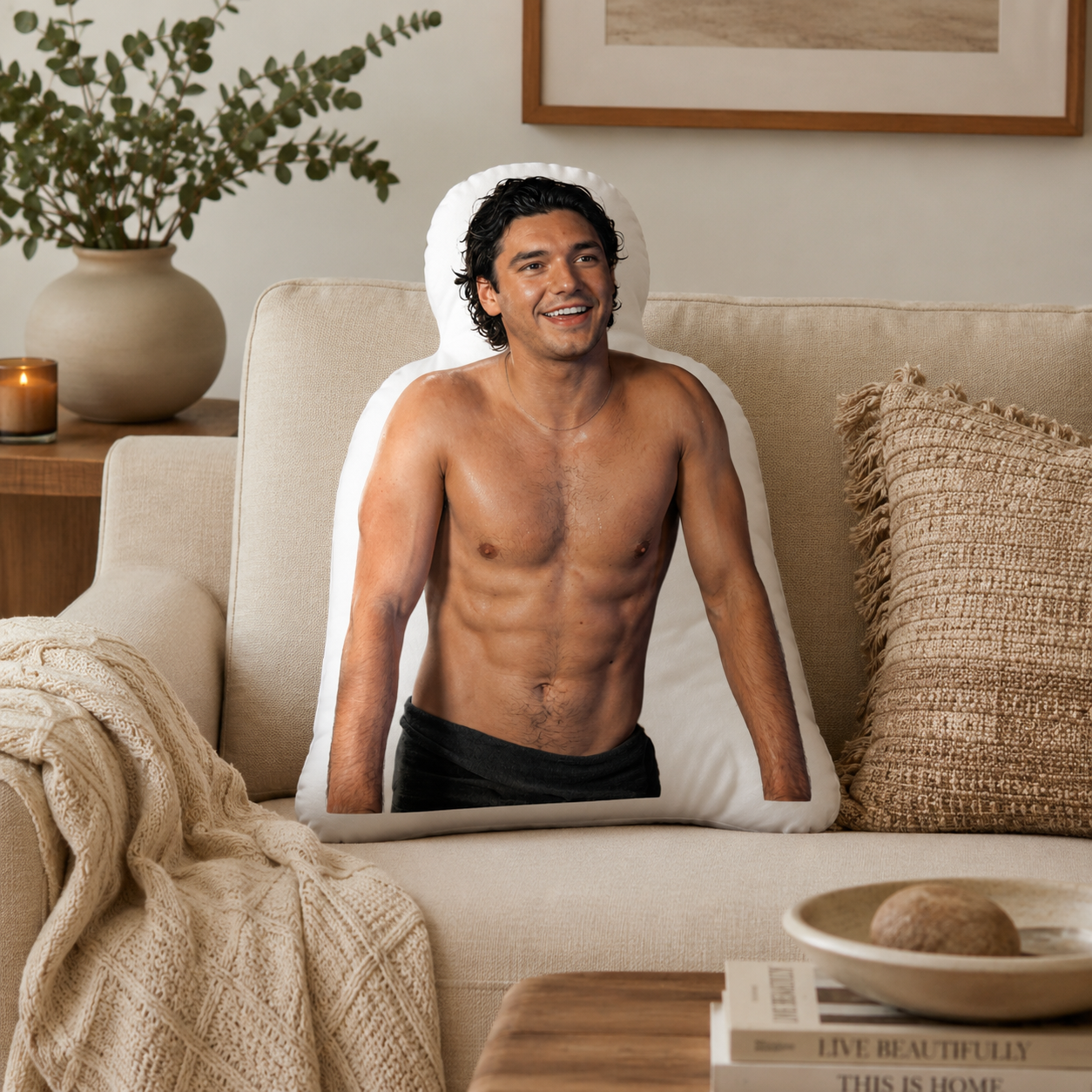 Garrett Graham Ugly Pillow, Off Campus Merch Garrett Graham Ugly Pillow, Off Campus Merch