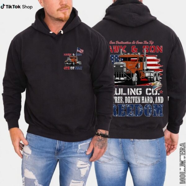 Over The Top Trucker Happy 4th Of July Shirt