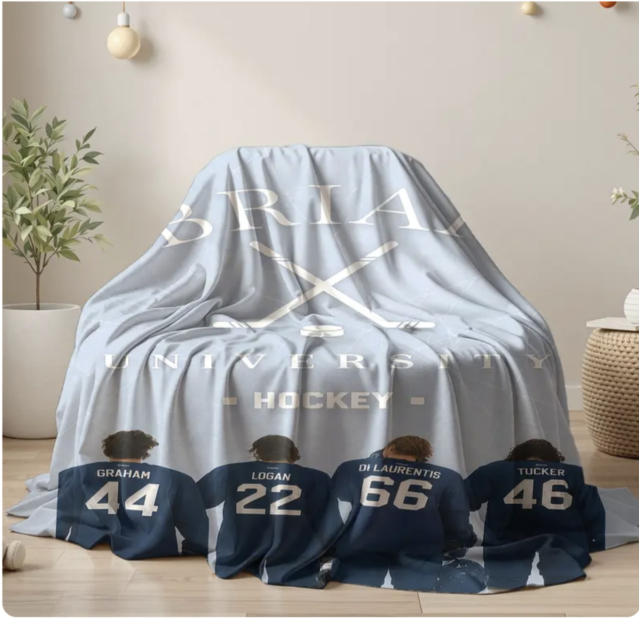 Briar Hockey Off Campus Fleece Blanket Briar Hockey Off Campus Fleece Blanket