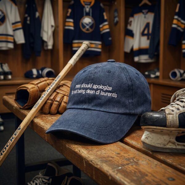 Embroidered Off Camous Hat, Men Shoud Apologize For Not Being Dean Di Laurentis