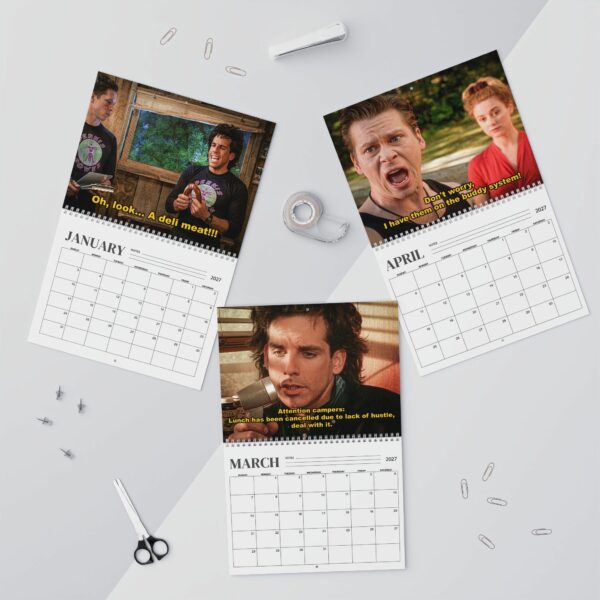 Heavyweights 2027 Wall/Desktop Calendar – Classic TV Lover Gift – Movie Merch