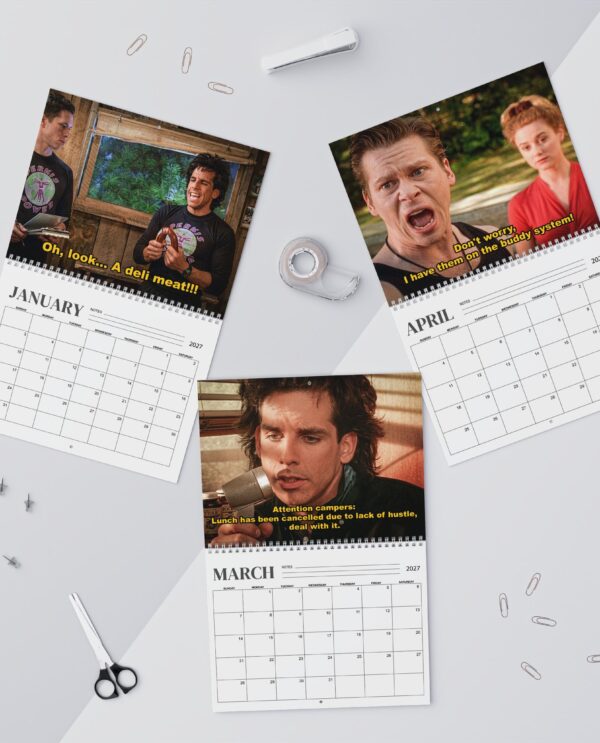A Year Of Heavyweights 2027 Wall/Desk Calendar – Classic TV Lover Gift – Movie Merch