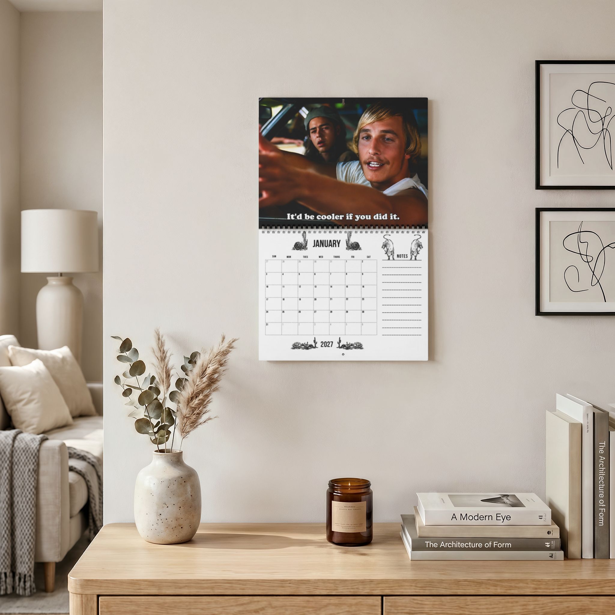 Dazed and Confuse 2027 Wall/Desktop Calendar – Classic TV Lover Gift – Movie Merch Dazed and Confuse 2027 Wall/Desktop Calendar – Classic TV Lover Gift – Movie Merch