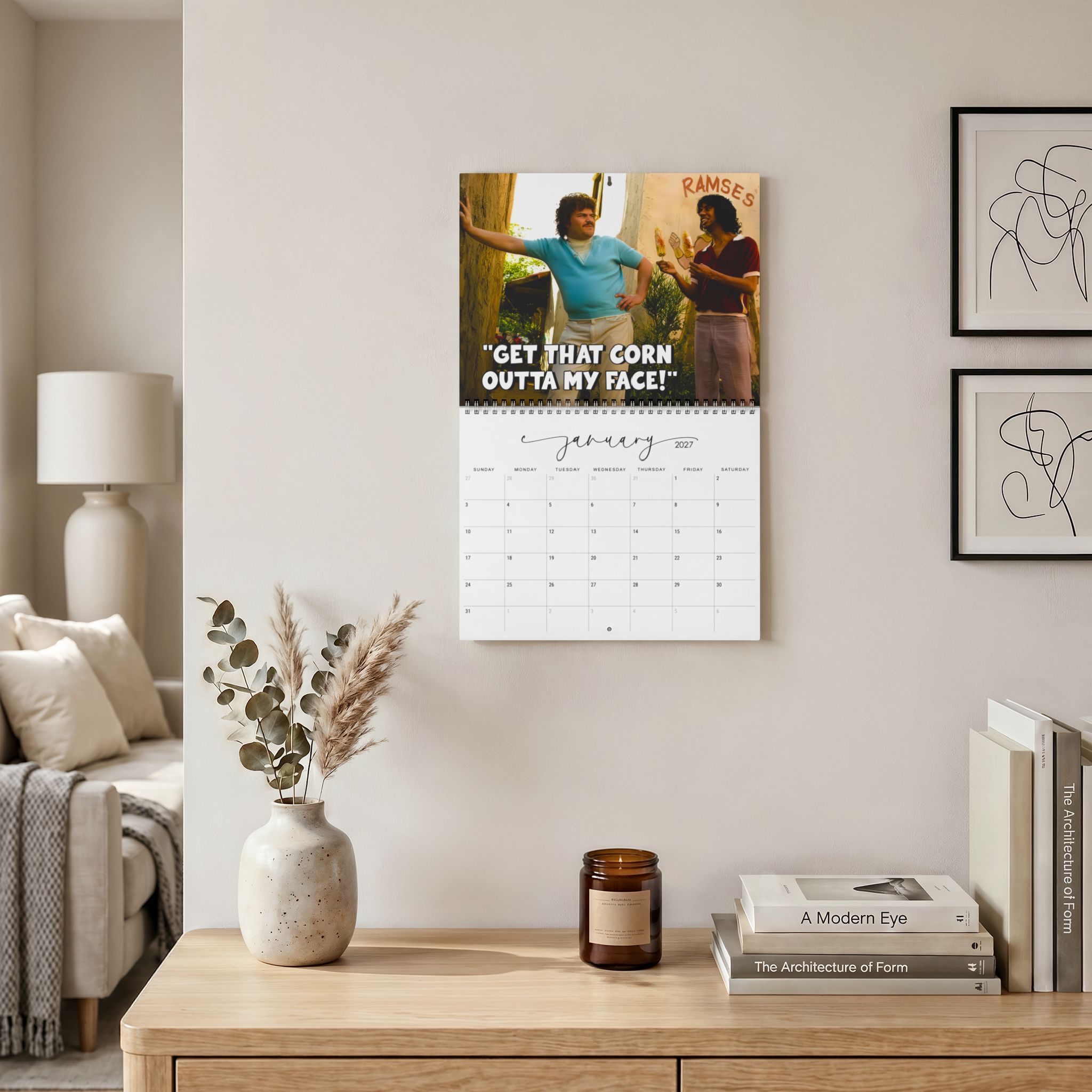 Nacho Libre 2027 Wall/Desktop Calendar – Classic TV Lover Gift – Nacho Libre Merch Nacho Libre 2027 Wall/Desktop Calendar – Classic TV Lover Gift – Nacho Libre Merch