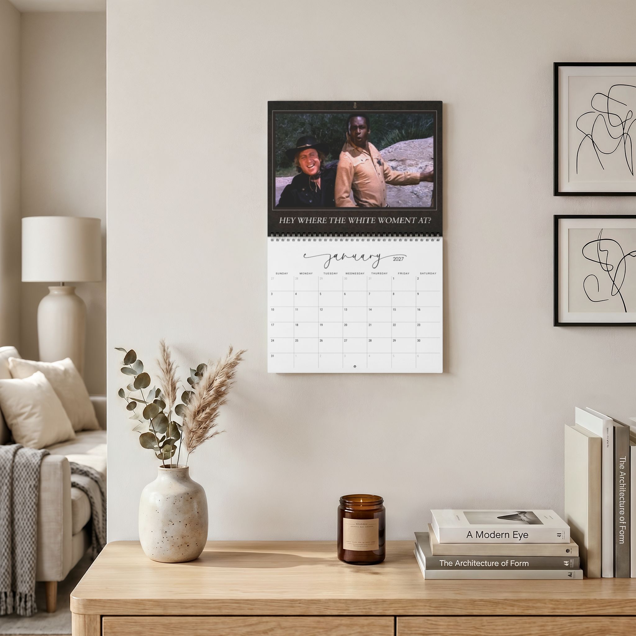 Blazing Saddles 2027 Wall/Desktop Calendar – Classic TV Lover Gift – Movie Merch Blazing Saddles 2027 Wall/Desktop Calendar – Classic TV Lover Gift – Movie Merch