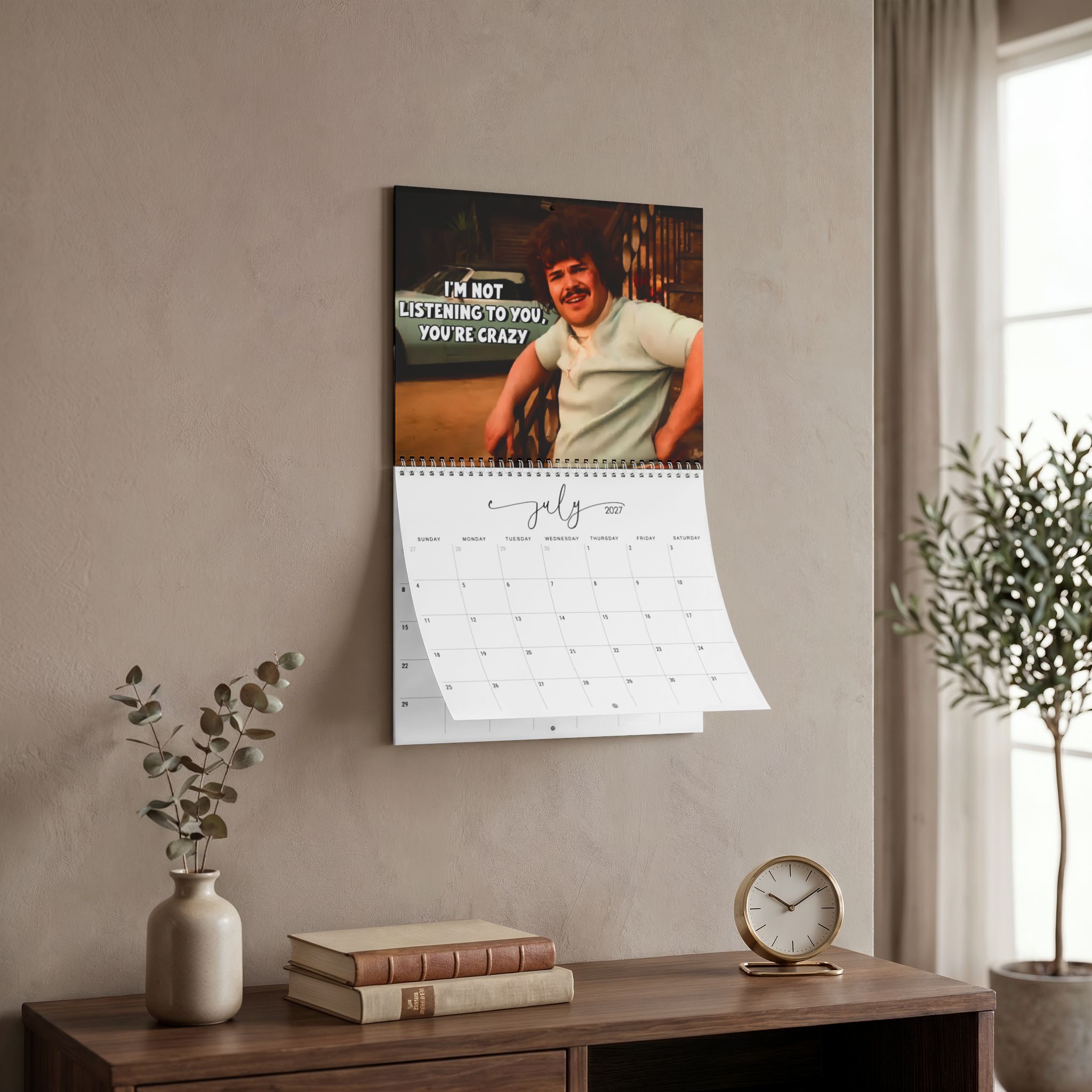 Nacho Libre 2027 Wall/Desktop Calendar – Classic TV Lover Gift – Nacho Libre Merch Nacho Libre 2027 Wall/Desktop Calendar – Classic TV Lover Gift – Nacho Libre Merch