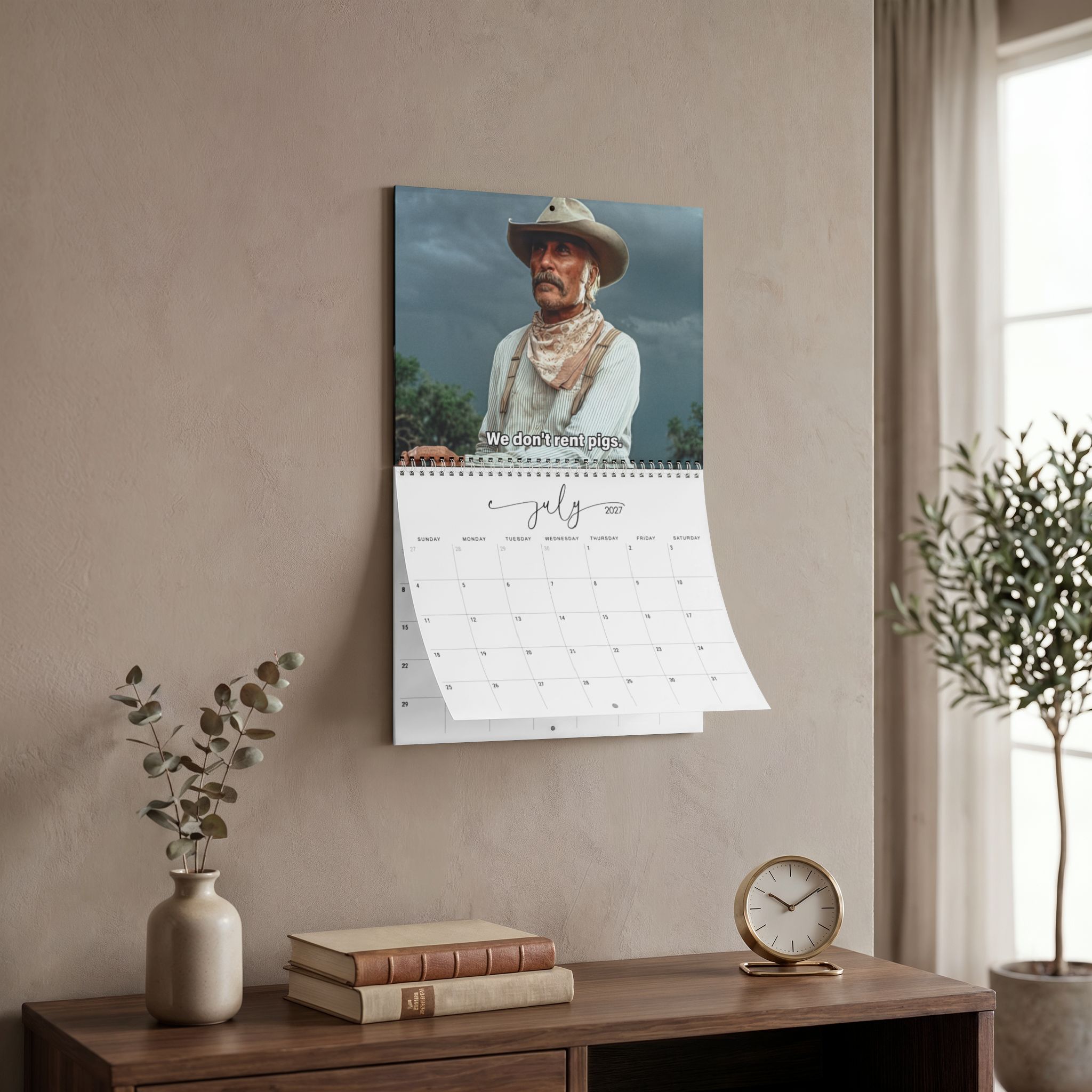 Gus n Woodrow 2027 Wall/Desktop Calendar – Classic TV Lover Gift – Lonesome Dove Merch Gus n Woodrow 2027 Wall/Desktop Calendar – Classic TV Lover Gift – Lonesome Dove Merch
