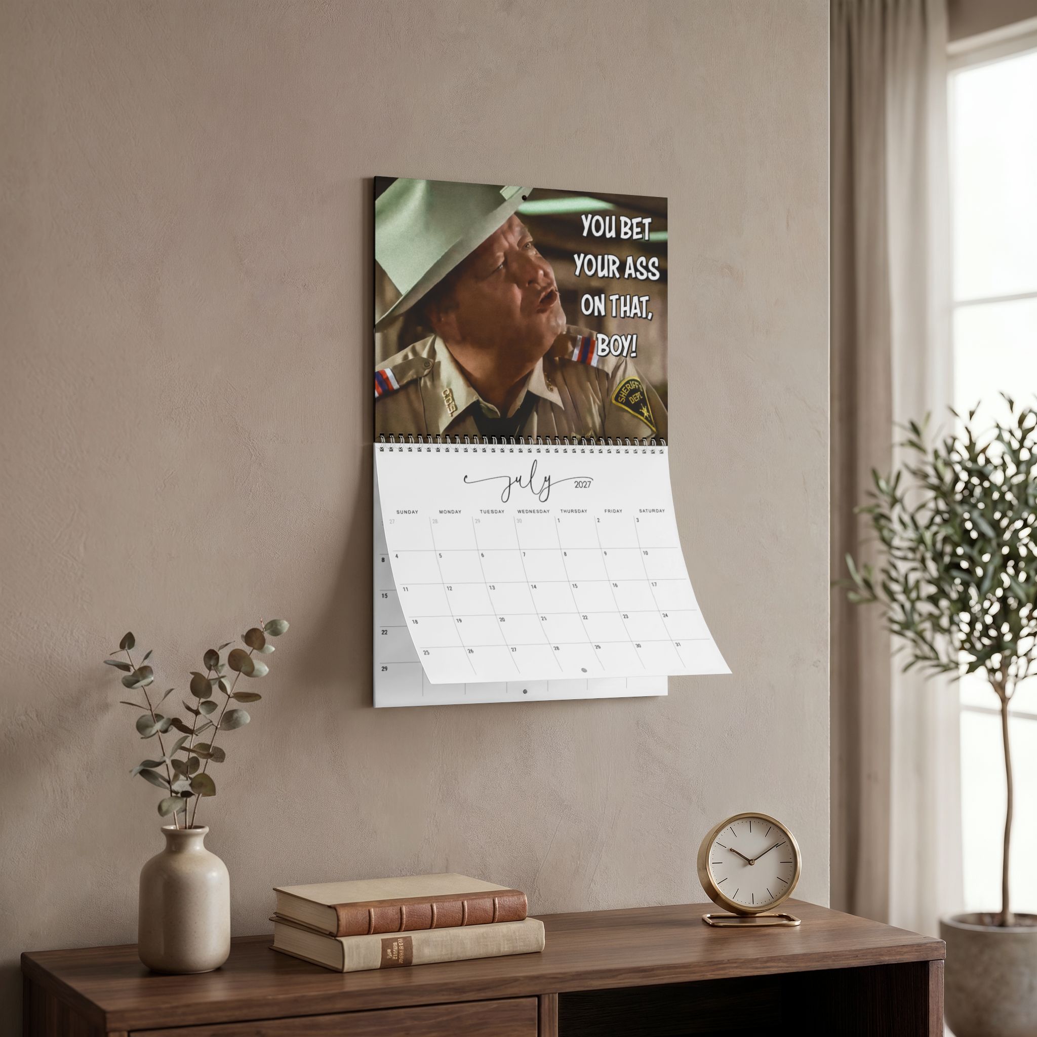 Buford T. Justice 2027 Wall/Desktop Calendar – Classic TV Lover Gift – Smokey and the Bandit Merch Buford T. Justice 2027 Wall/Desktop Calendar – Classic TV Lover Gift – Smokey and the Bandit Merch