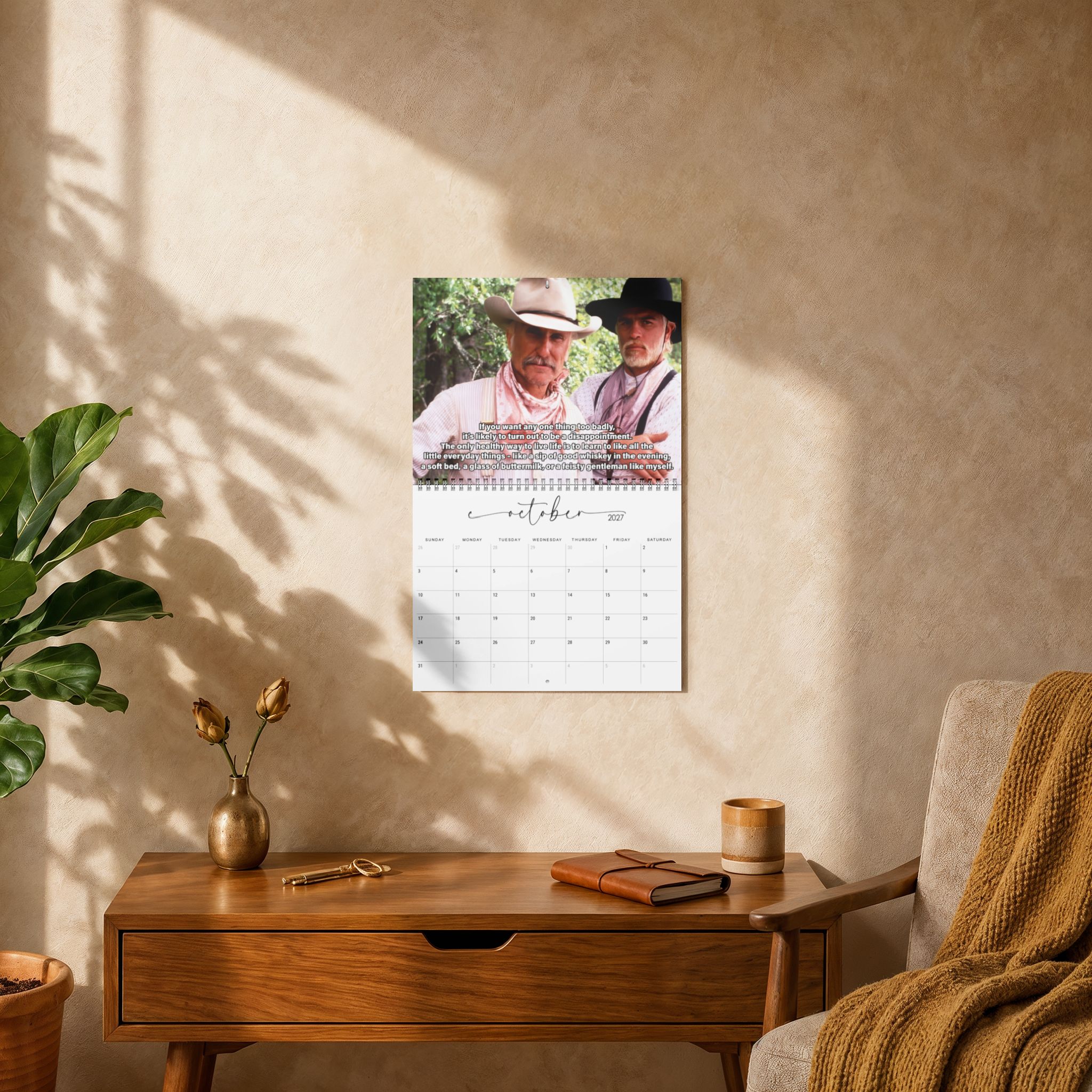 Gus n Woodrow 2027 Wall/Desktop Calendar – Classic TV Lover Gift – Lonesome Dove Merch Gus n Woodrow 2027 Wall/Desktop Calendar – Classic TV Lover Gift – Lonesome Dove Merch