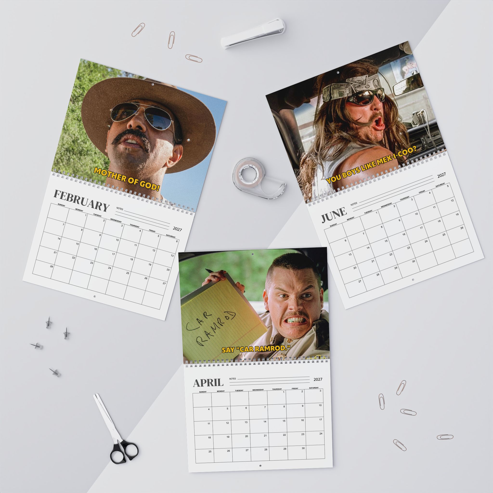 Super Trooper 2027 Wall/Desktop Calendar – Classic Movie Lover Gift – Old Movie Merch Super Trooper 2027 Wall/Desktop Calendar – Classic Movie Lover Gift – Old Movie Merch
