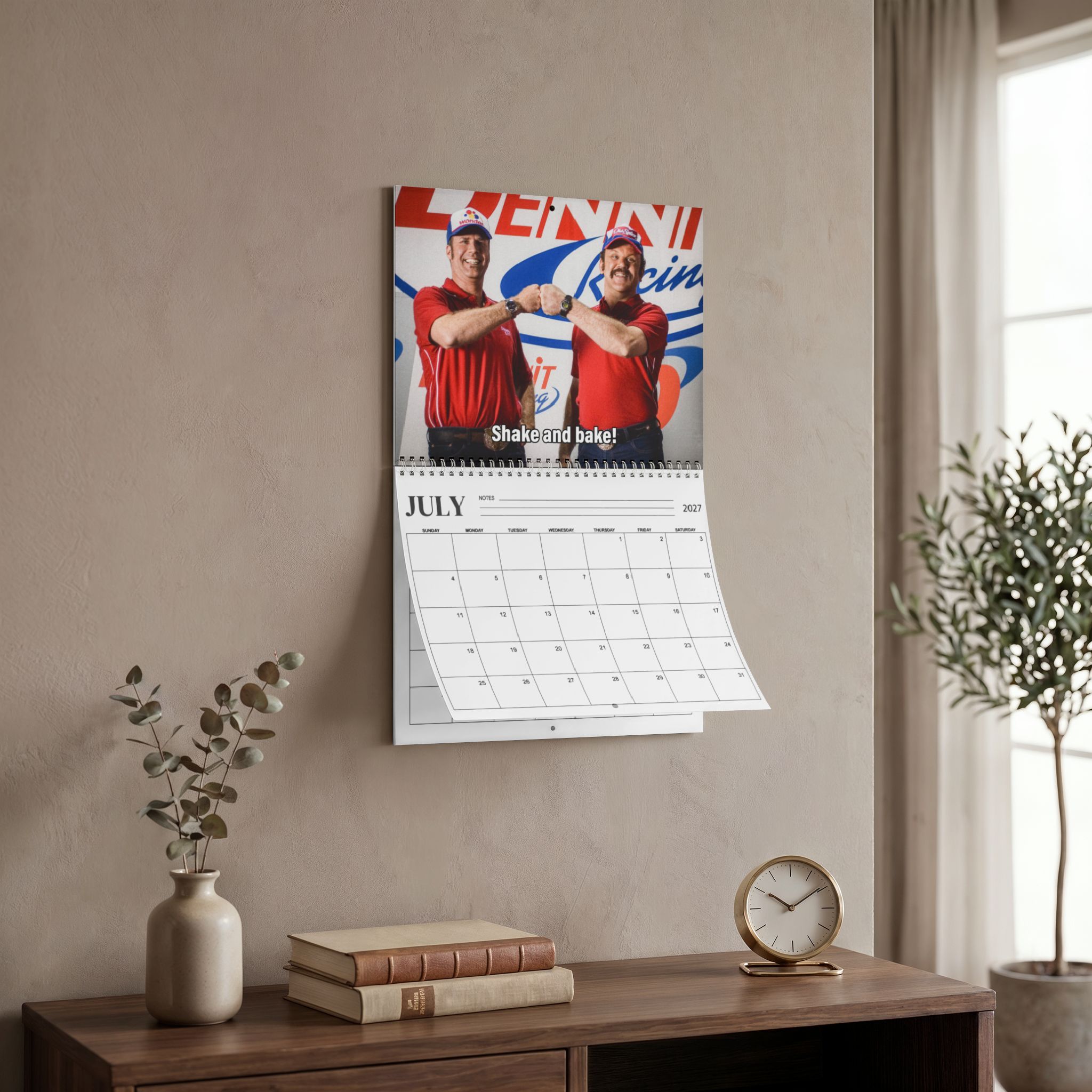 Ricky Bobby 2027 Wall/Desktop Calendar – Classic TV Lover Gift – Talladega Nights Merch Ricky Bobby 2027 Wall/Desktop Calendar – Classic TV Lover Gift – Talladega Nights Merch
