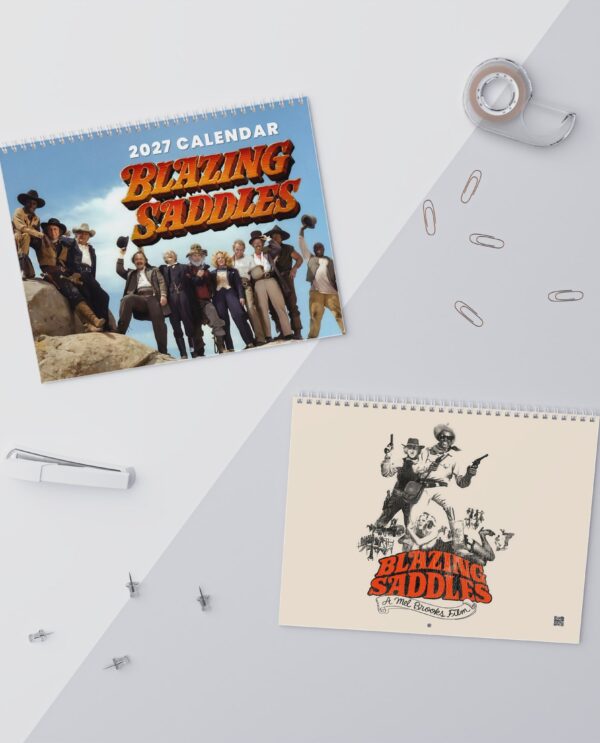 A Year Of Blazing Saddles 2027 Wall/Desk Calendar – Classic TV Lover Gift – Movie Merch
