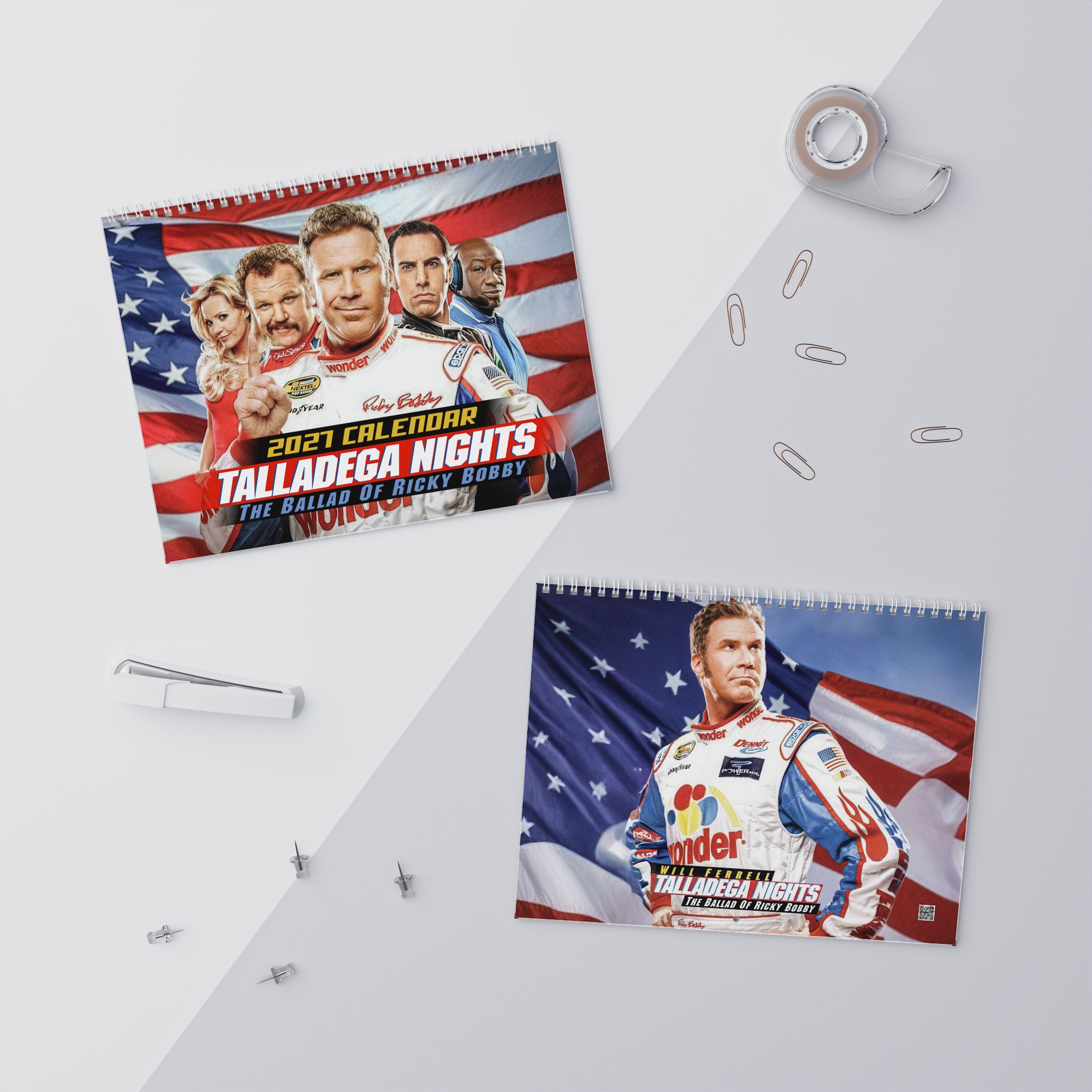 Ricky Bobby 2027 Wall/Desktop Calendar – Classic TV Lover Gift – Talladega Nights Merch Ricky Bobby 2027 Wall/Desktop Calendar – Classic TV Lover Gift – Talladega Nights Merch