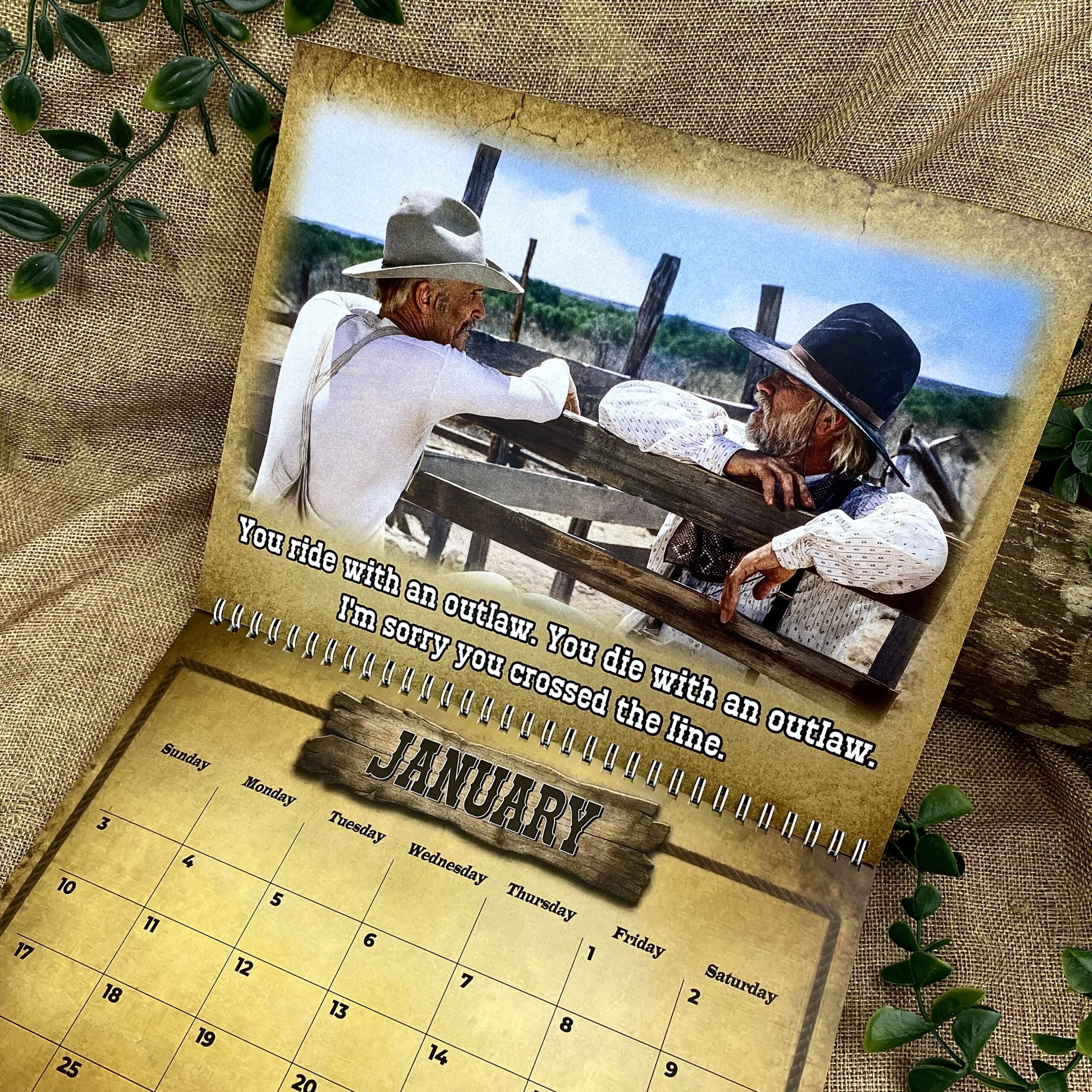 Gus n Woodrow Vintage 2027 Wall/Desktop Calendar – Classic Movie Lover Gift – Lonesome Dove Merch Gus n Woodrow Vintage 2027 Wall/Desktop Calendar – Classic Movie Lover Gift – Lonesome Dove Merch