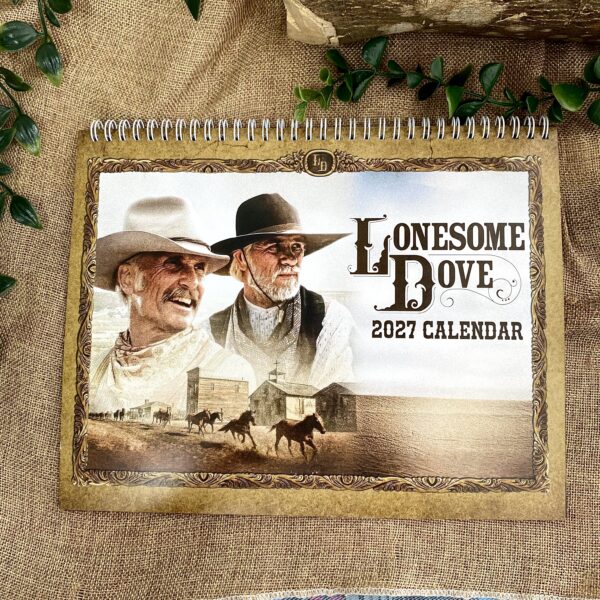 Gus n Woodrow Vintage 2027 Wall/Desktop Calendar – Classic Movie Lover Gift – Lonesome Dove Merch