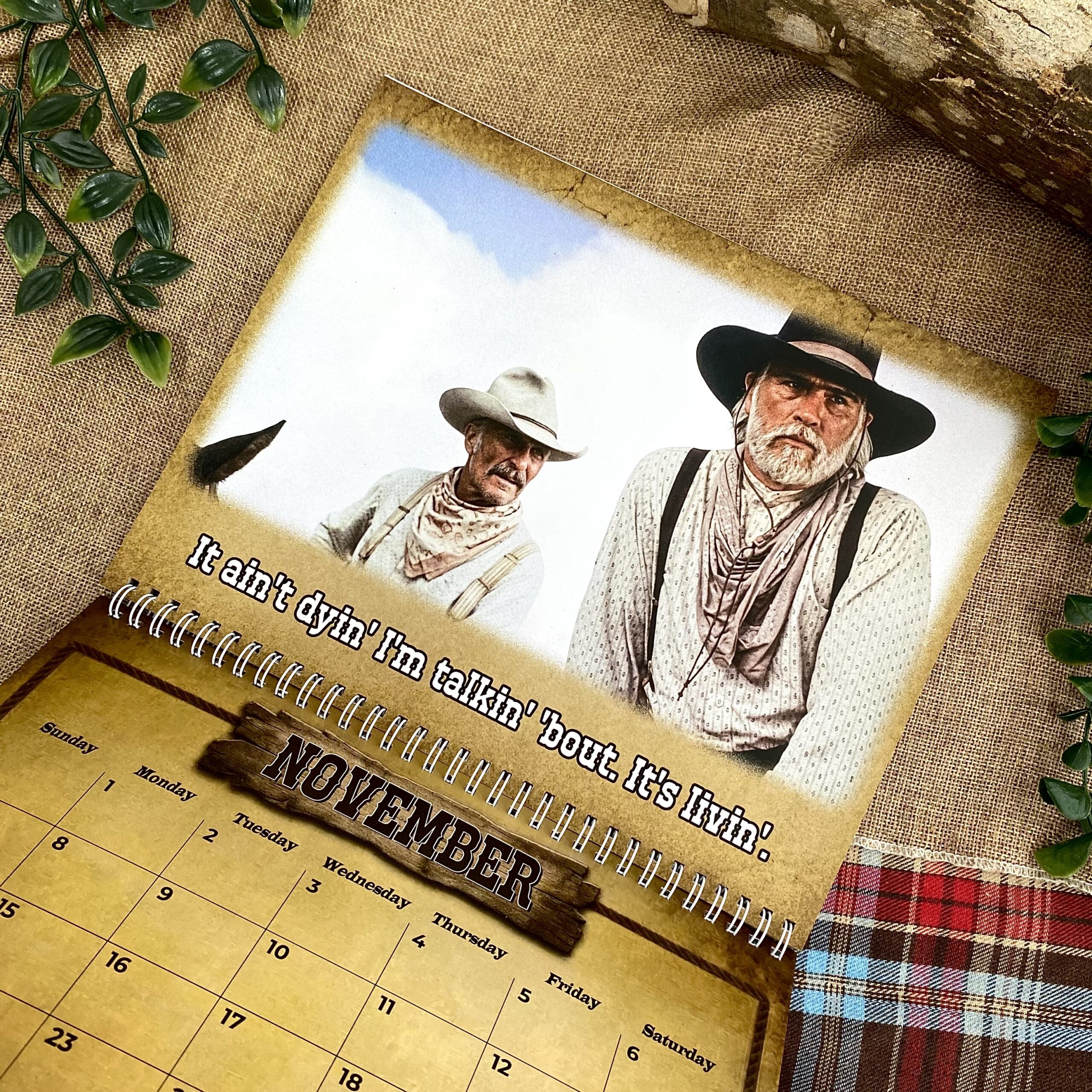 Gus n Woodrow Vintage 2027 Wall/Desktop Calendar – Classic Movie Lover Gift – Lonesome Dove Merch Gus n Woodrow Vintage 2027 Wall/Desktop Calendar – Classic Movie Lover Gift – Lonesome Dove Merch
