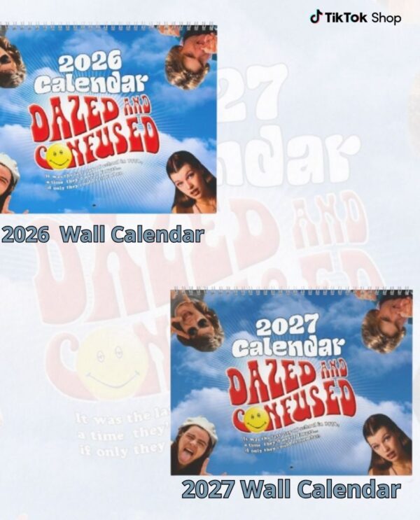 A Year Of Dazed n Confused 2027 Wall/Desk Calendar – Classic TV Lover Gift – Movie Merch
