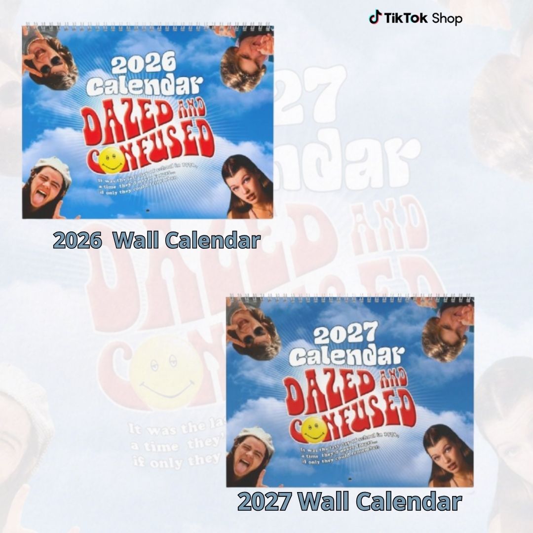 Dazed and Confuse 2027 Wall/Desktop Calendar – Classic TV Lover Gift – Movie Merch Dazed and Confuse 2027 Wall/Desktop Calendar – Classic TV Lover Gift – Movie Merch