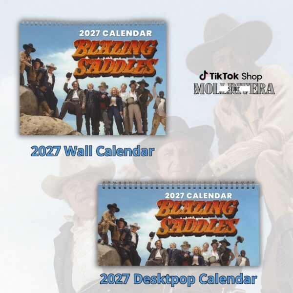 Blazing Saddles 2027 Wall/Desktop Calendar – Classic TV Lover Gift – Movie Merch