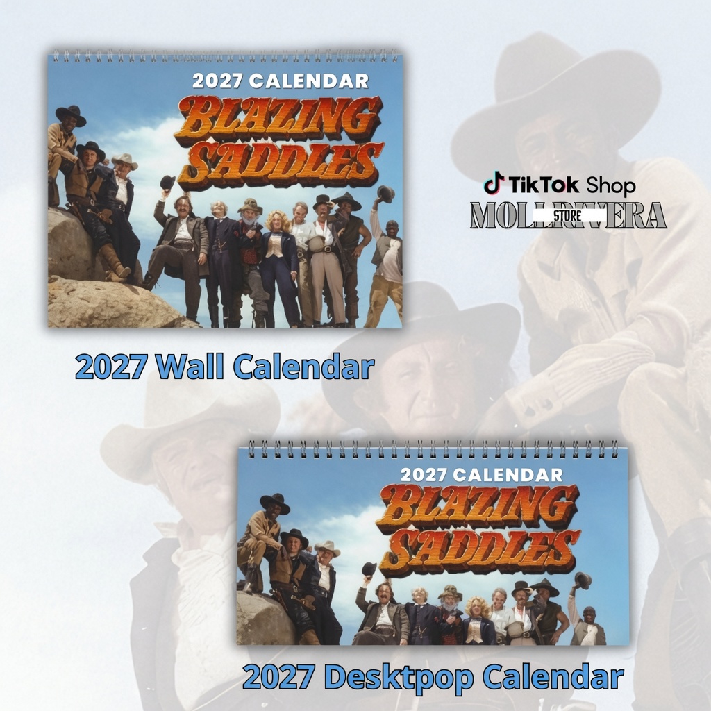 Blazing Saddles 2027 Wall/Desktop Calendar – Classic TV Lover Gift – Movie Merch Blazing Saddles 2027 Wall/Desktop Calendar – Classic TV Lover Gift – Movie Merch
