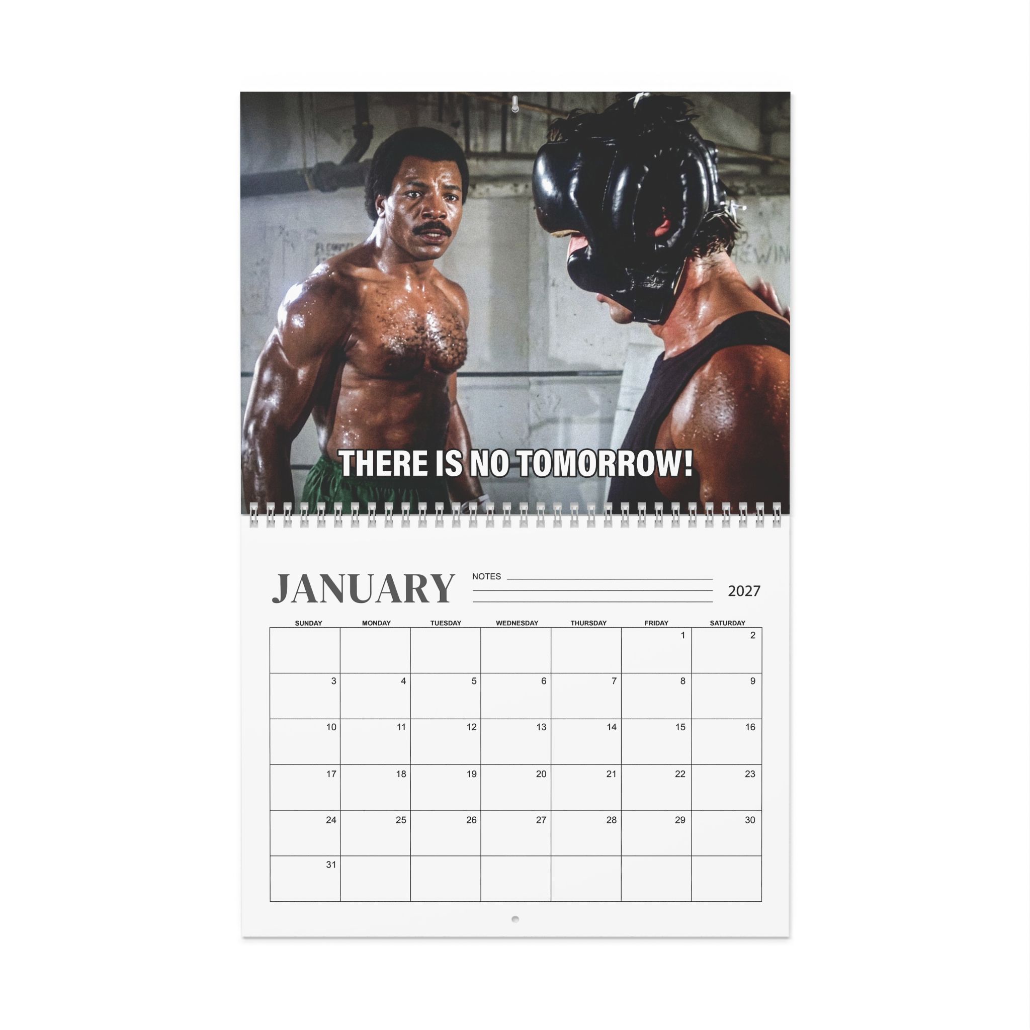 Apollo Creed 2027 Wall/Desktop Calendar – Classic Movie Lover Gift Apollo Creed 2027 Wall/Desktop Calendar – Classic Movie Lover Gift