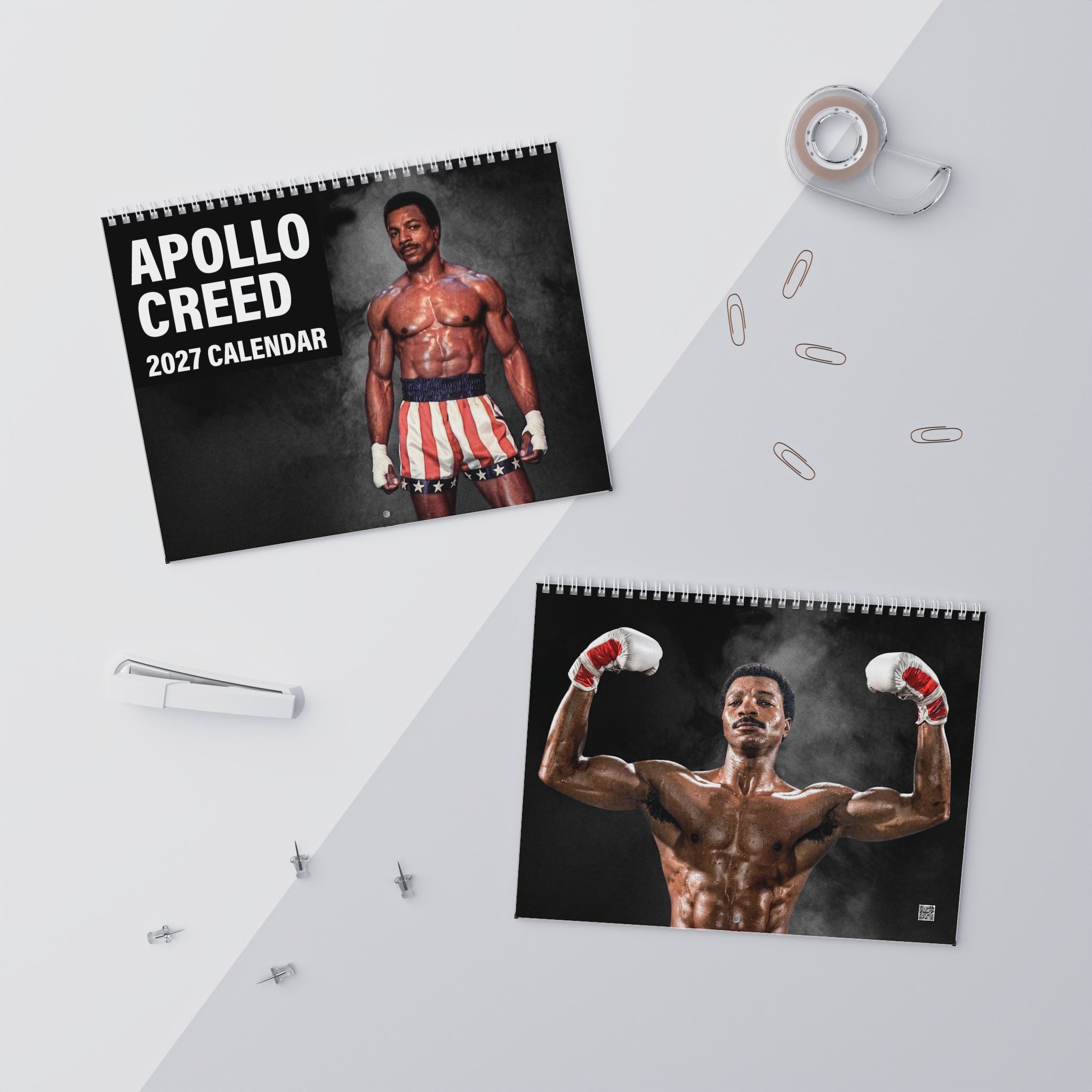 Apollo Creed 2027 Wall/Desktop Calendar – Classic Movie Lover Gift Apollo Creed 2027 Wall/Desktop Calendar – Classic Movie Lover Gift