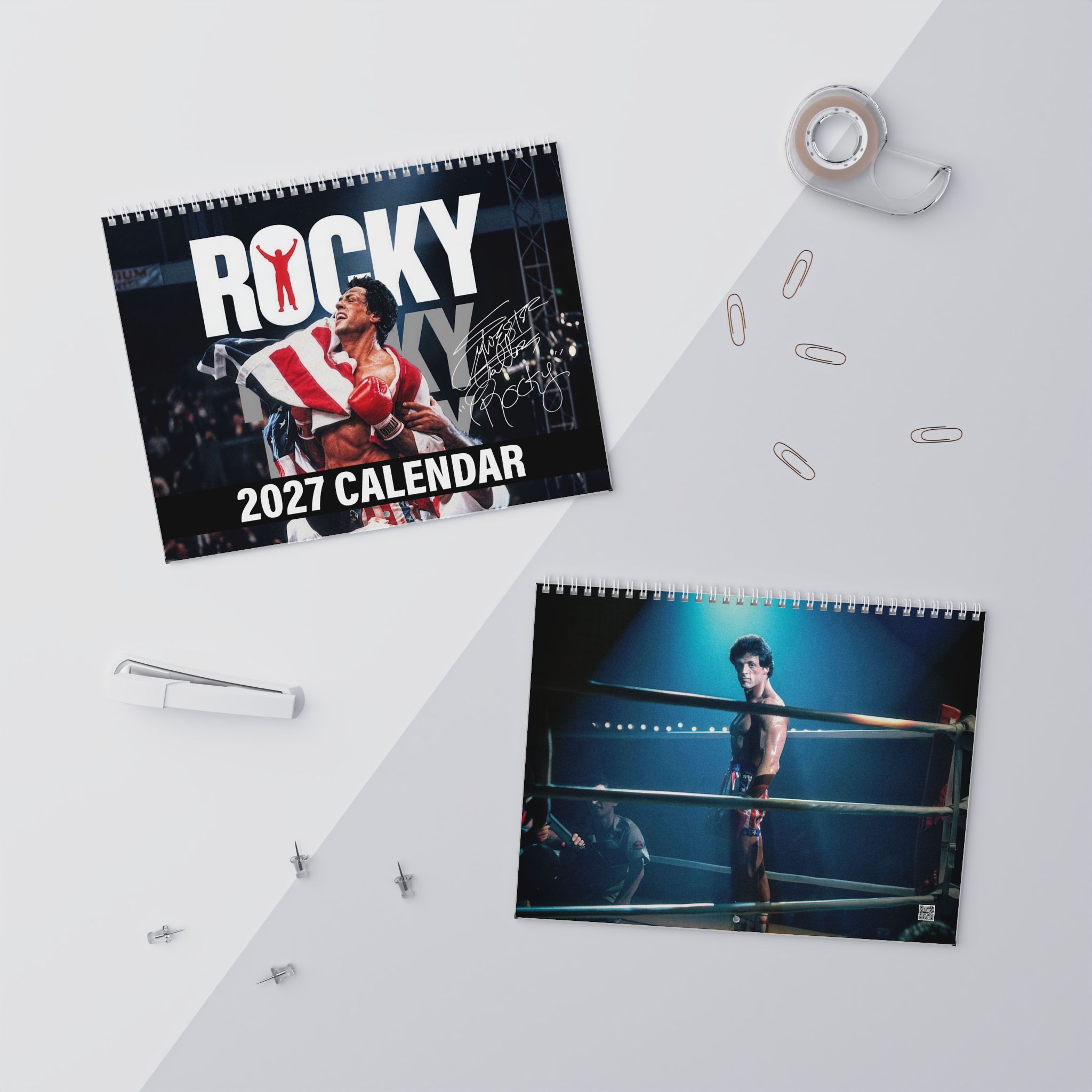 Rocky 2027 Wall/Desktop Calendar – Classic Movie Lover Gift Rocky 2027 Wall/Desktop Calendar – Classic Movie Lover Gift