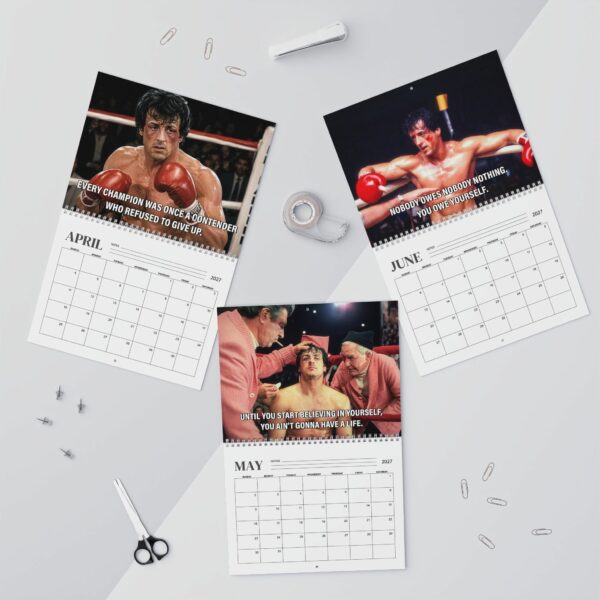 Rocky 2027 Wall/Desktop Calendar – Classic Movie Lover Gift
