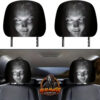 Scary Ghost Face Car Headrest Cover