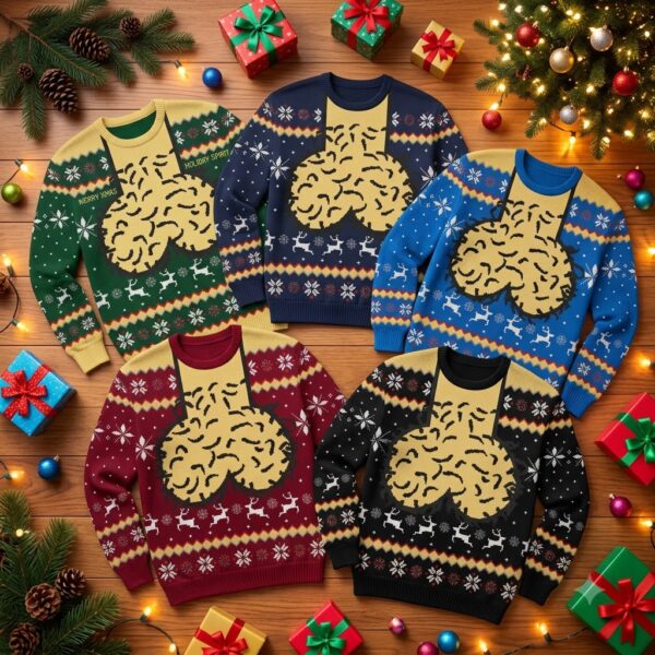 Dicky Meme Ugly Funny Christmas Holiday Ugly  Sweater For Men