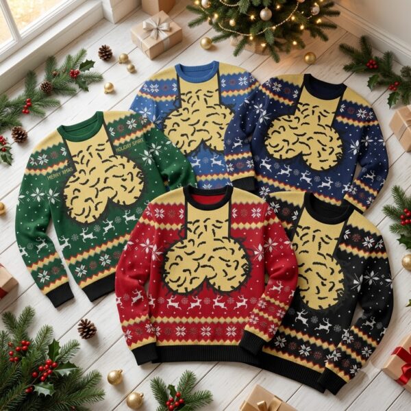 Dicky Meme Ugly Funny Christmas Holiday Ugly  Sweater For Men